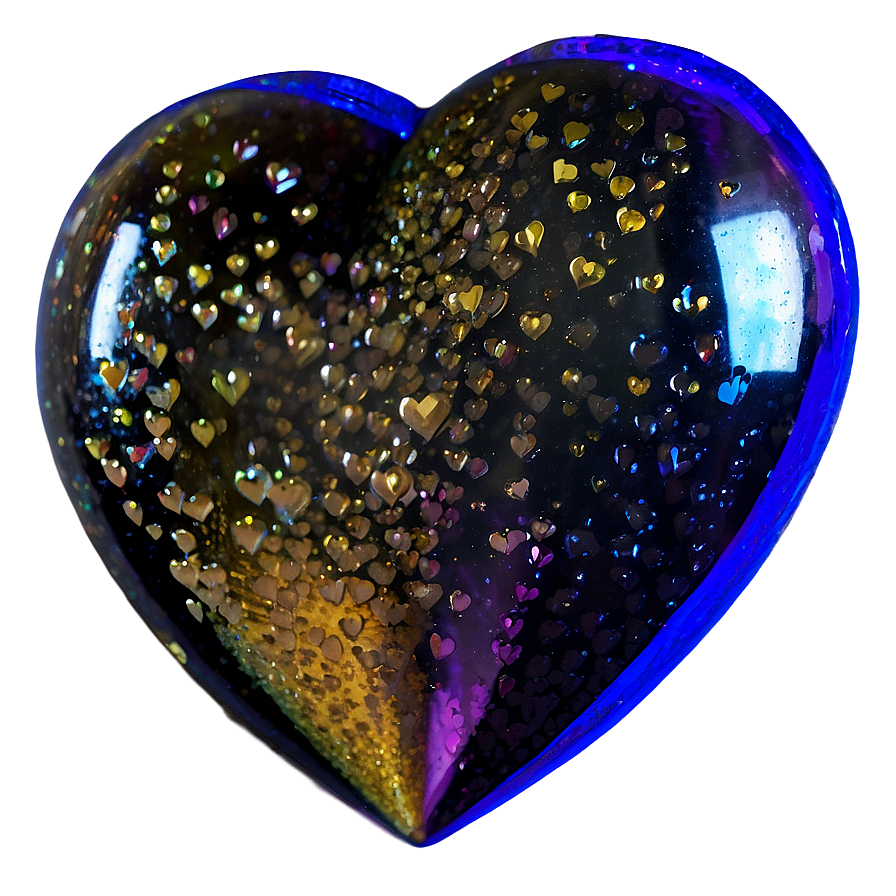 Radiant Glitter Heart Png Tyj