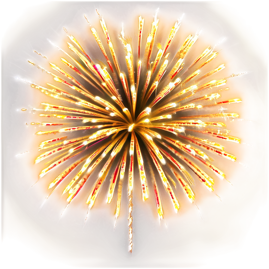 Radiant Gold Fireworks Png Tgy