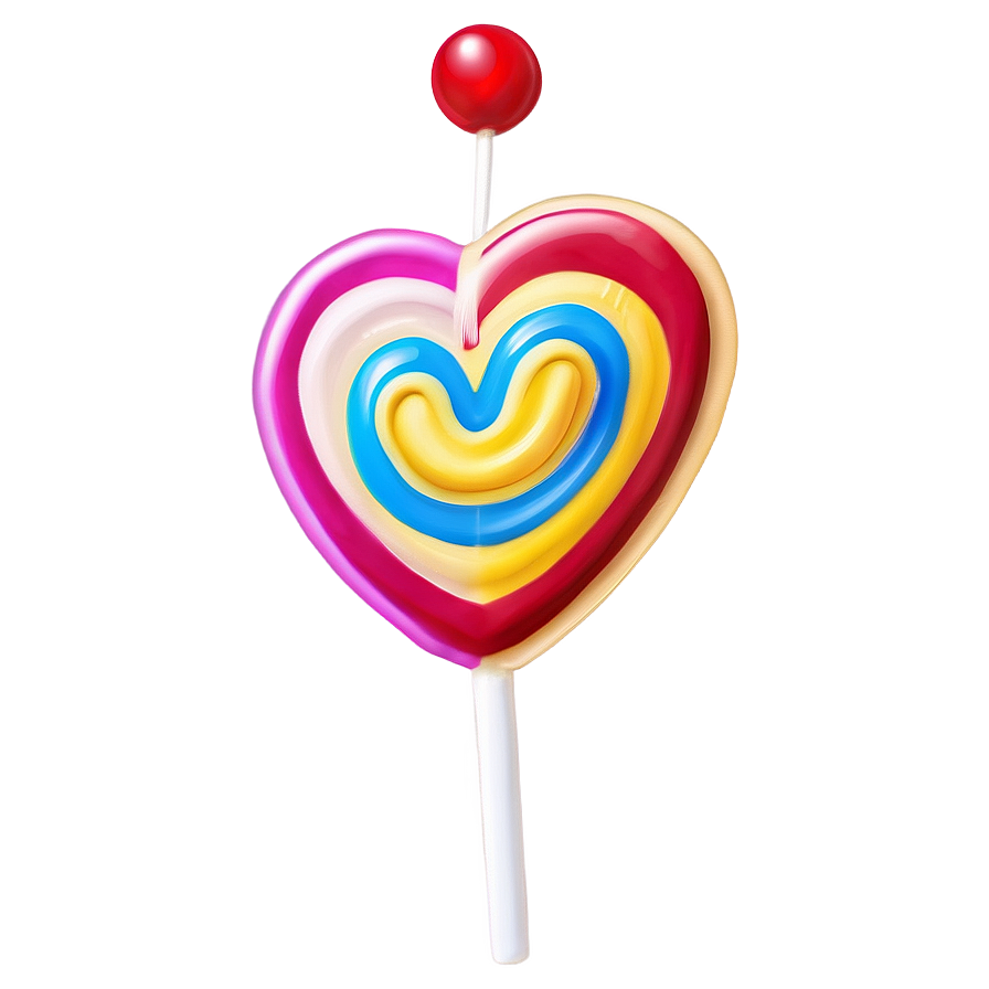 Radiant Heart Lollipop Png 06292024