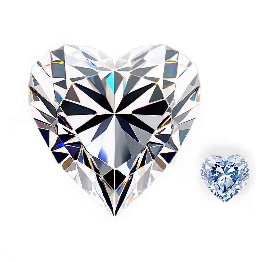 Radiant Heart Shaped Diamond Png 06262024