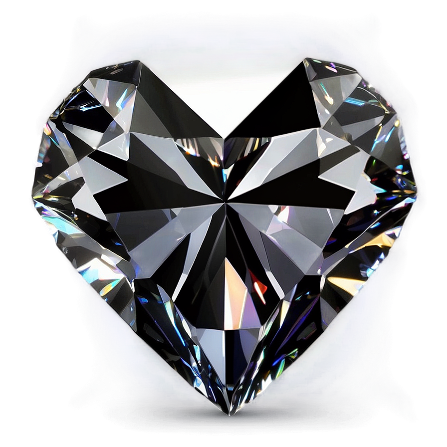 Radiant Heart Shaped Diamond Png 06262024