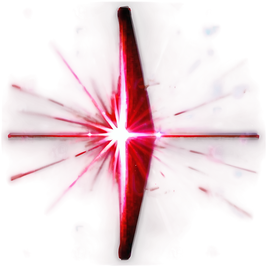 Radiant Red Lens Flare Png 06122024