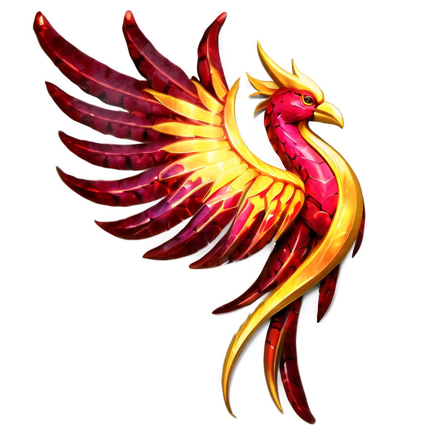 Radiant Red Phoenix Png 05062024