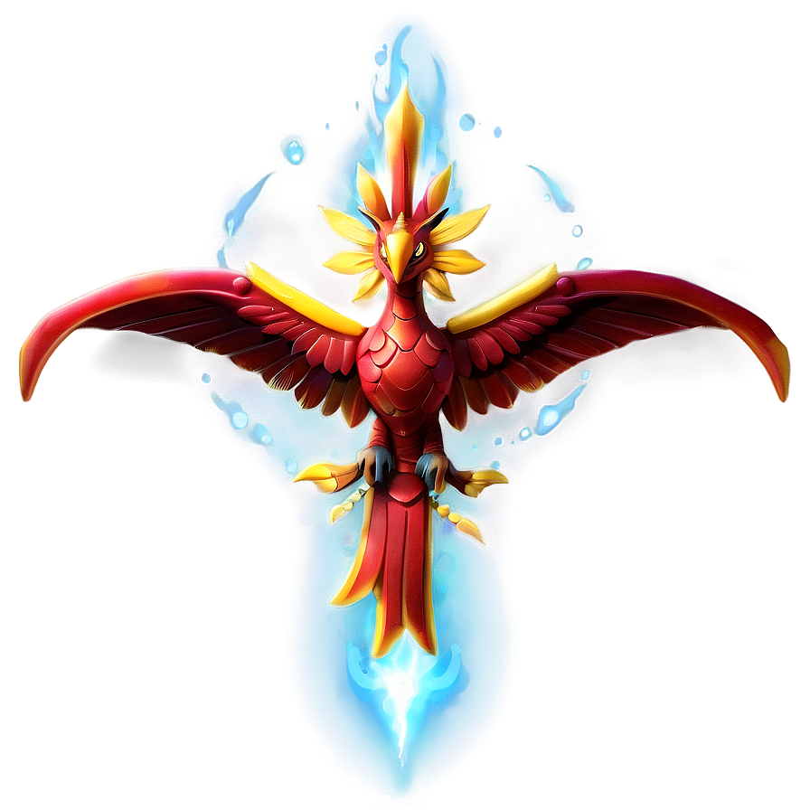 Radiant Red Phoenix Png Gdu66