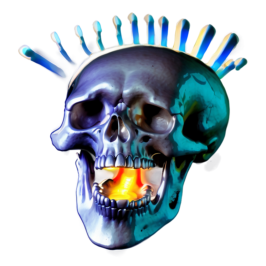 Radiating Heat Skull Png Xuk92