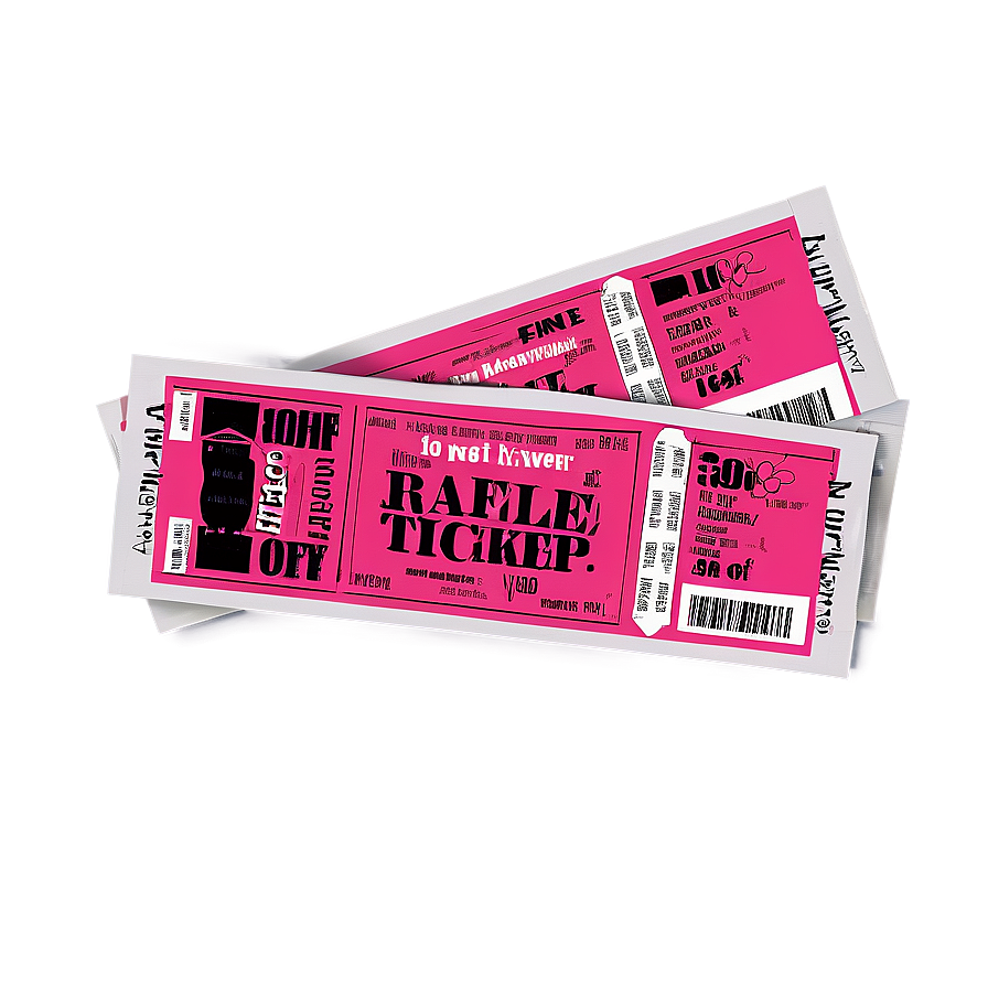 Raffle Ticket Mockup Png 59