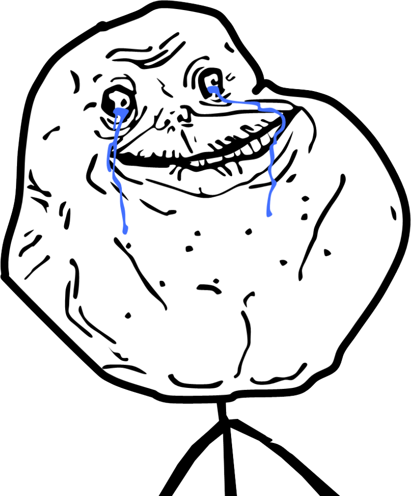 Rage Comic Forever Alone Crying