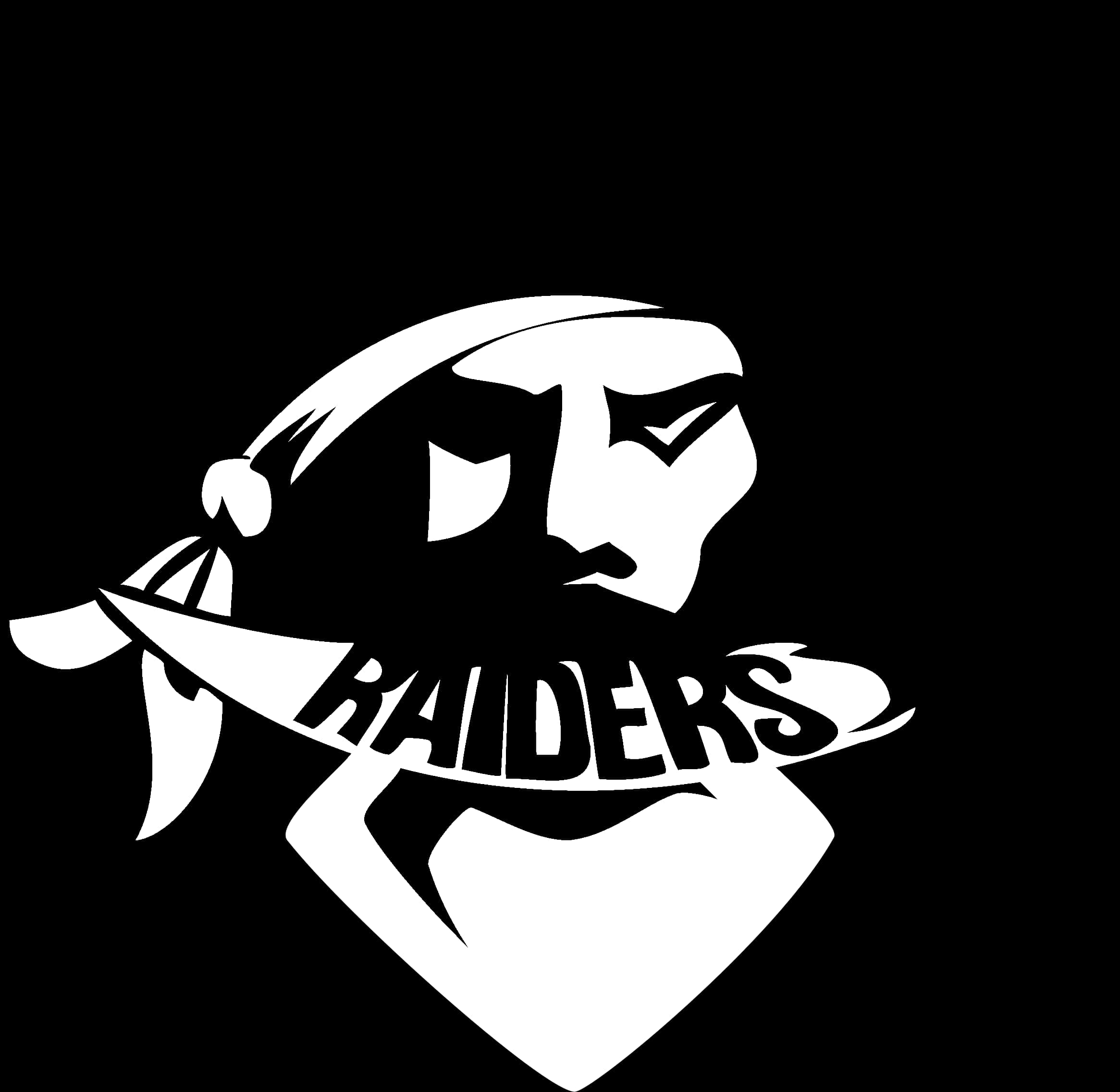 Raiders Logo Blackand White