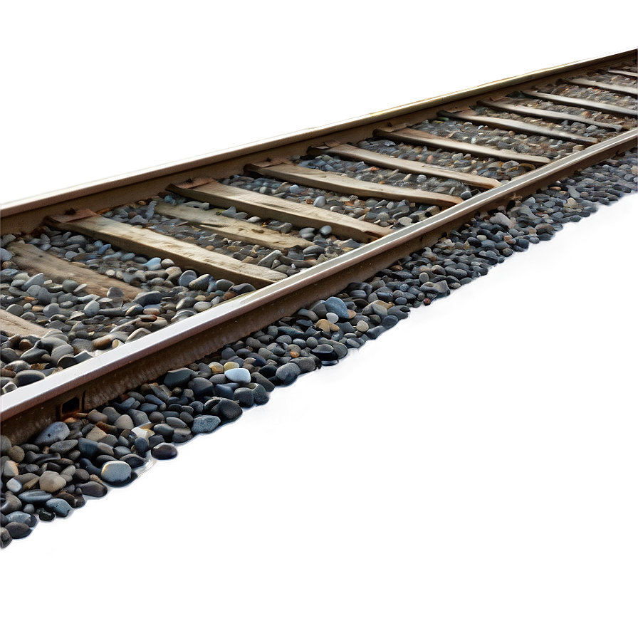 Railroad Tracks Near Beachside Png Xjk80