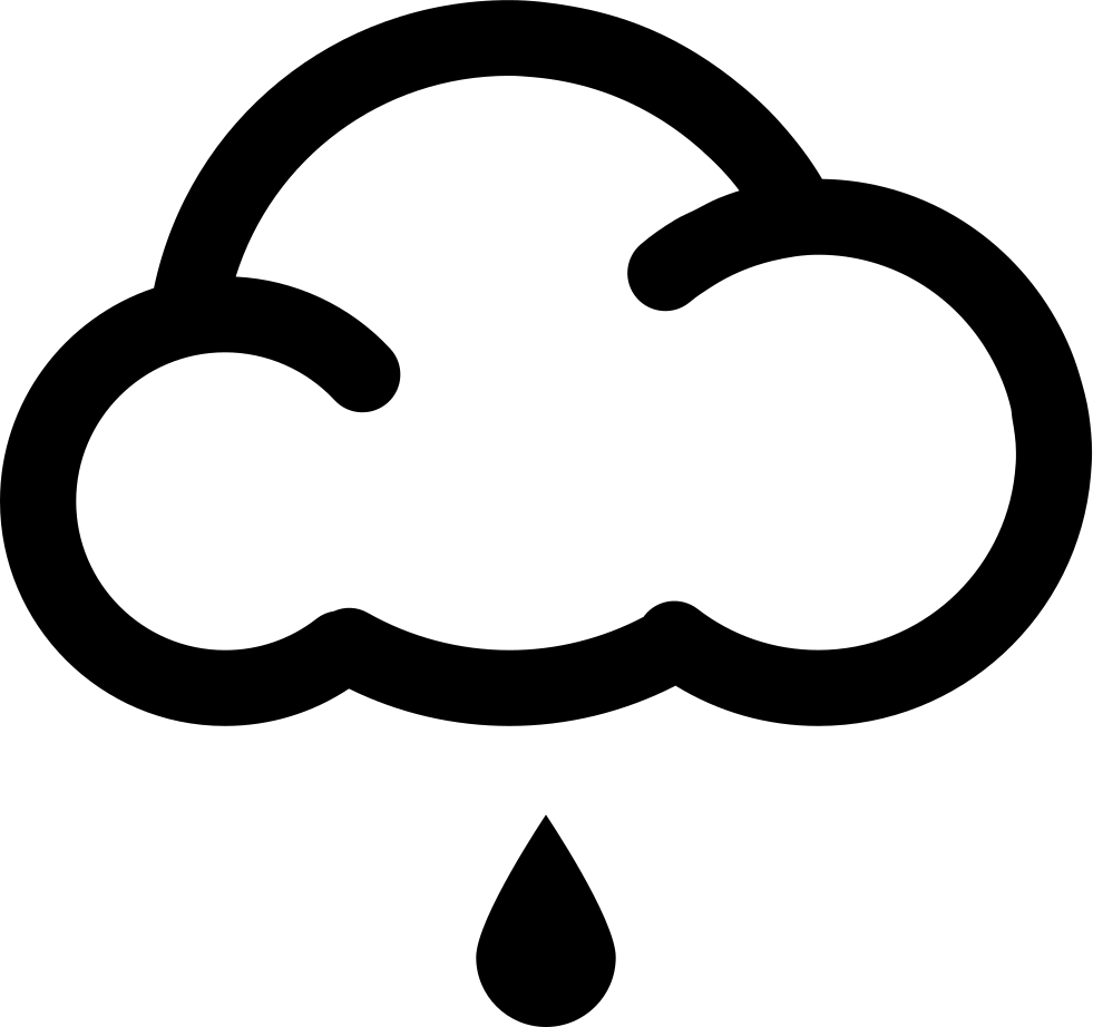 Rain Cloud Icon Simple