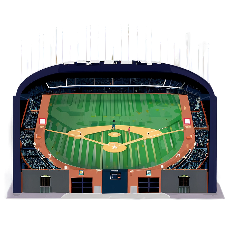 Rain Delay Baseball Stadium Scene Png 81