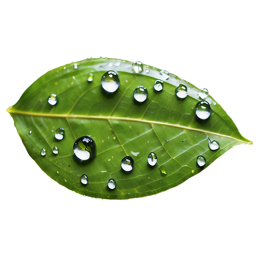 Rain Drop On Leaf Png Anx