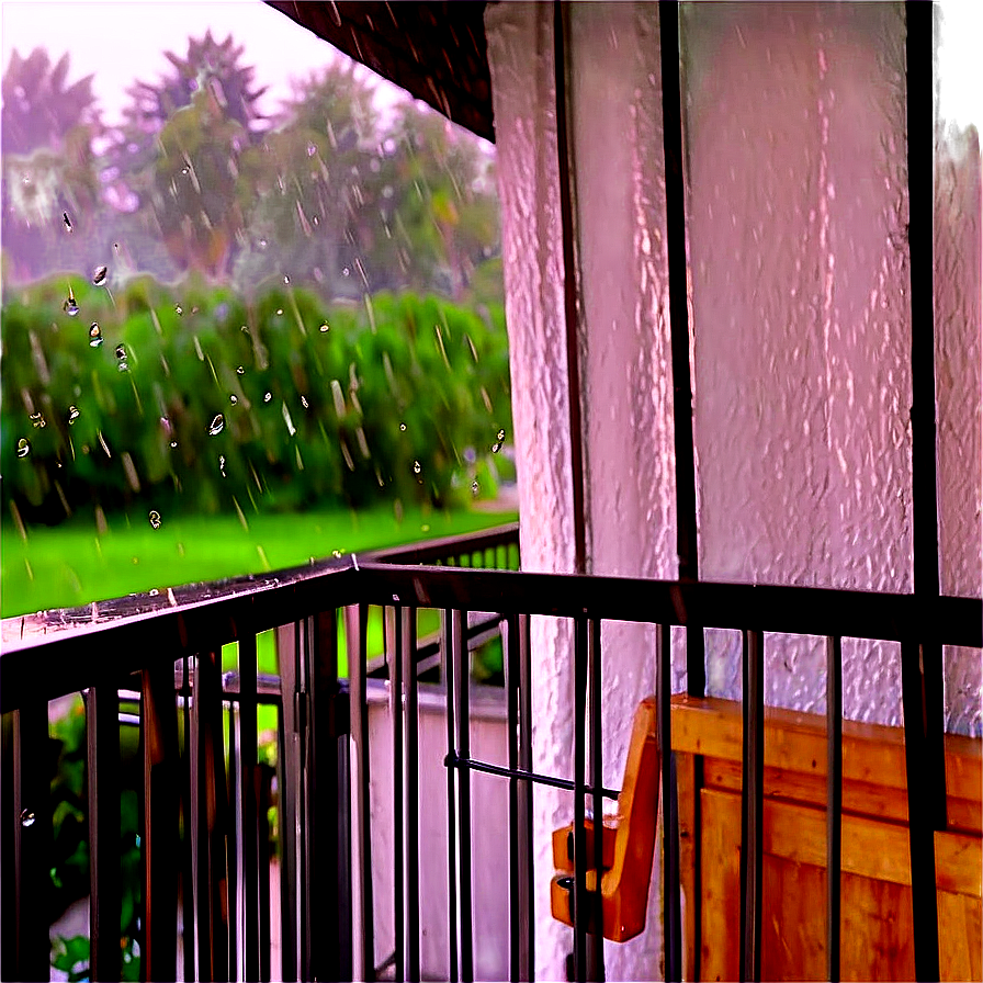 Rain On Balcony Png Awy67