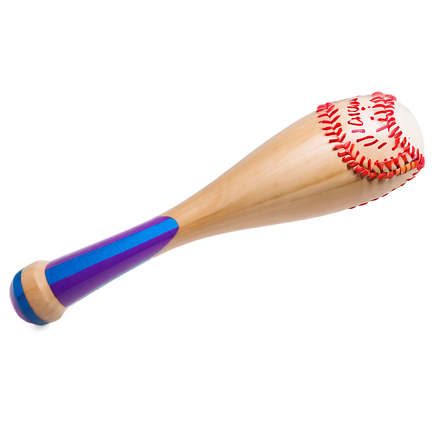 Rainbow Baseball Bat Png Kbl