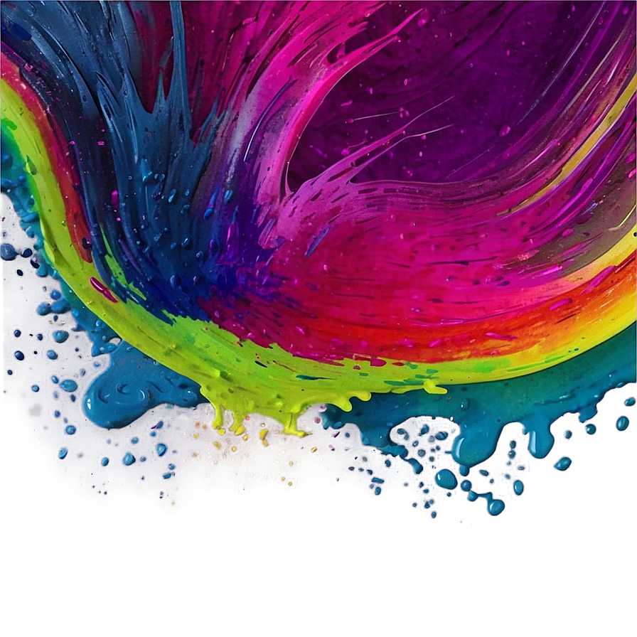 Rainbow Brushstroke Background Png Qax