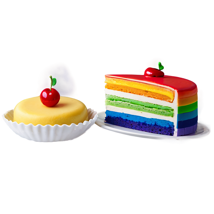 Rainbow Cake Emoji Png Ueg12