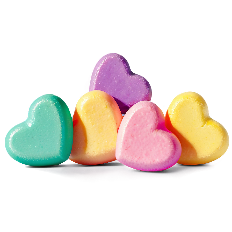 Rainbow Candy Hearts Png Xrw55