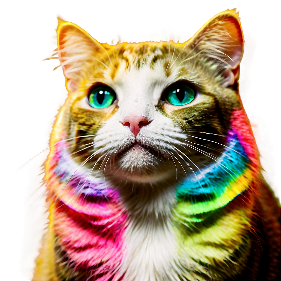 Rainbow Cat Filter Png 37