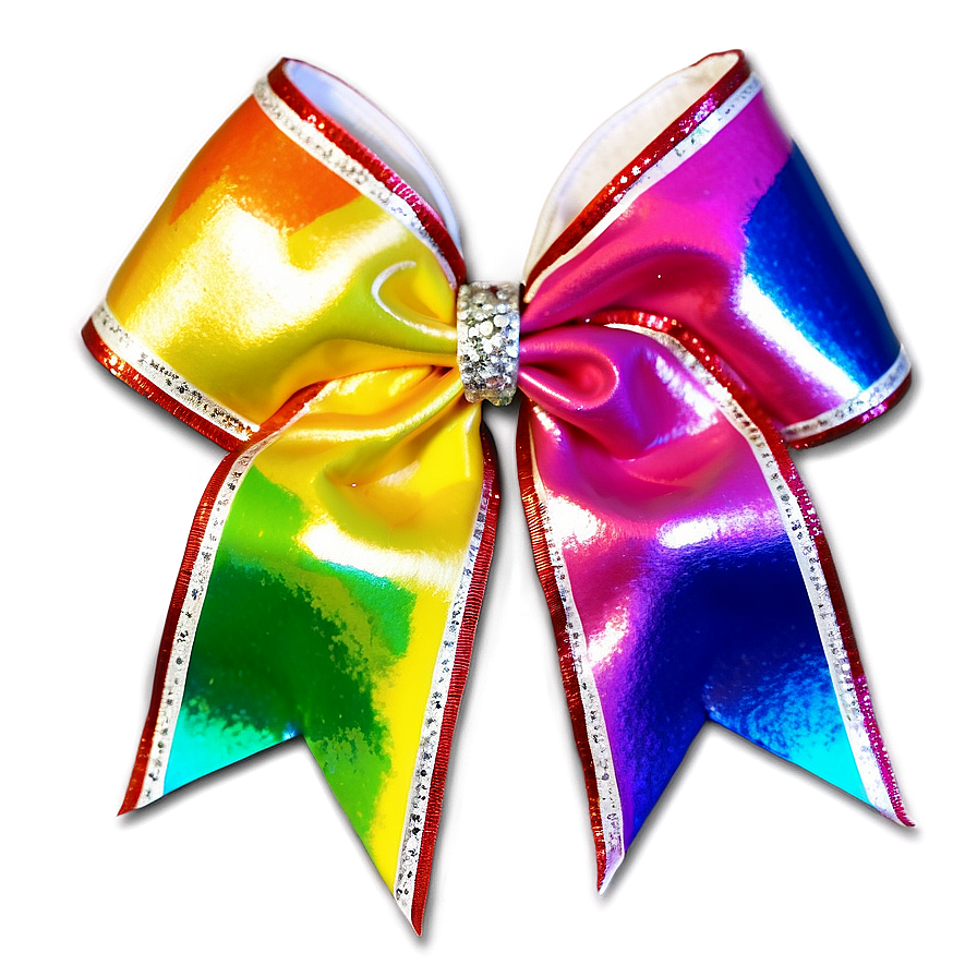 Rainbow Cheer Bow Png Wfu18