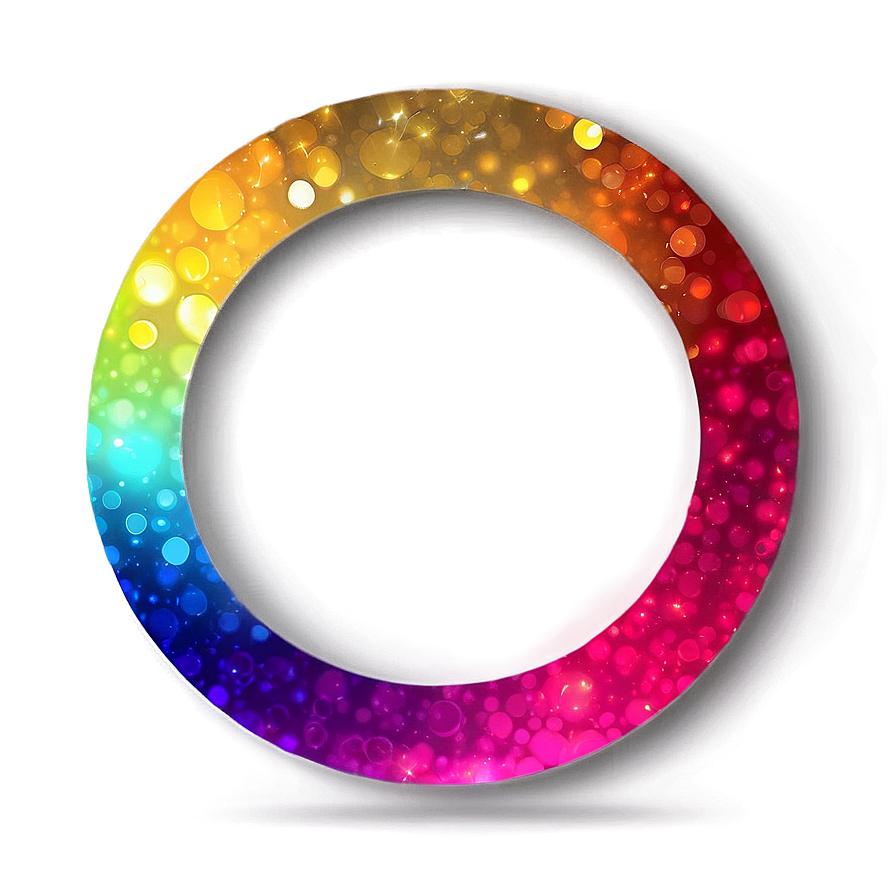 Rainbow Circle Bokeh Background Png 06262024