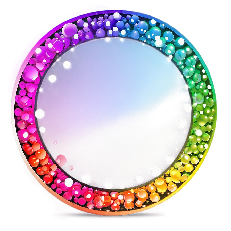 Rainbow Circle Bokeh Background Png 06262024