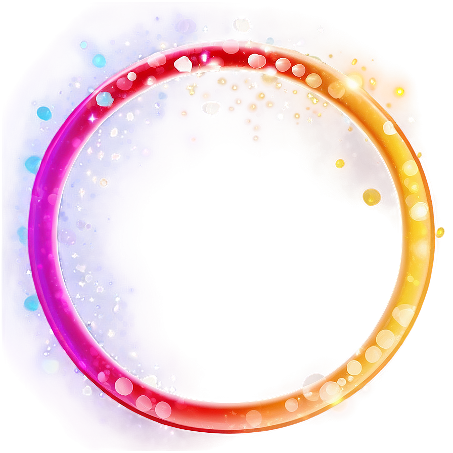 Rainbow Circle Bokeh Background Png 06262024