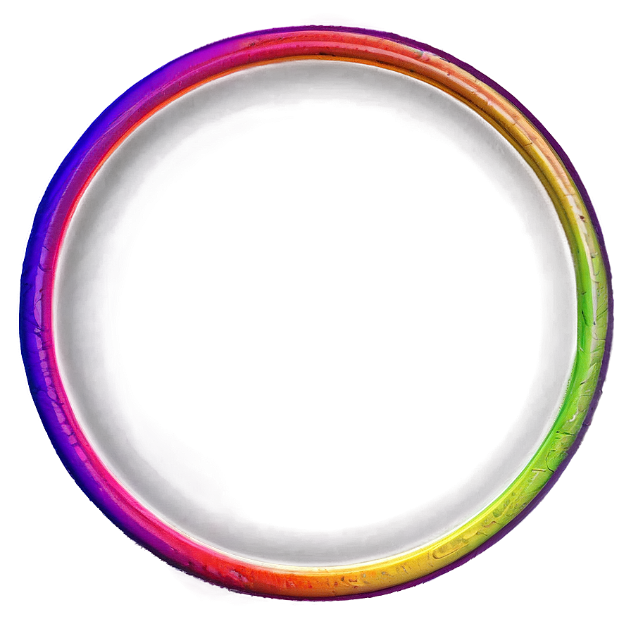 Rainbow Circle Frame Png 04292024