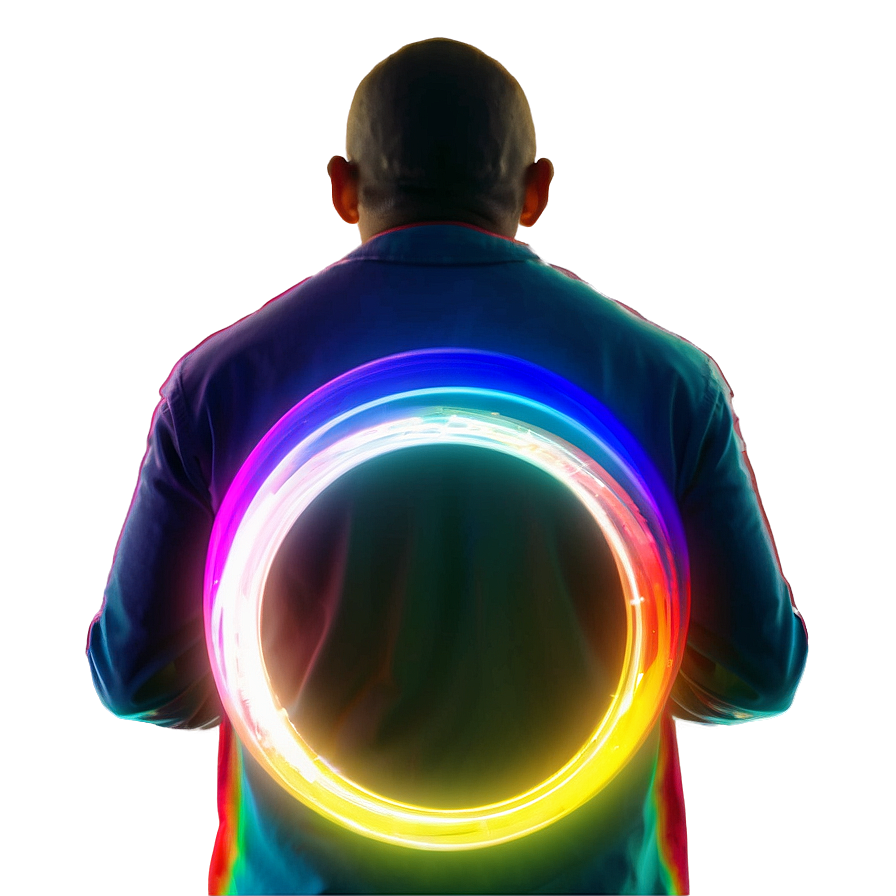 Rainbow Circle Halo Glow Png 62