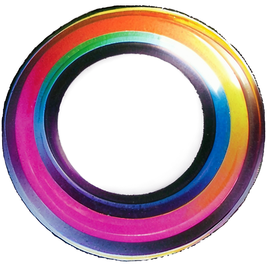 Rainbow Circle Prism Reflection Png Xlk