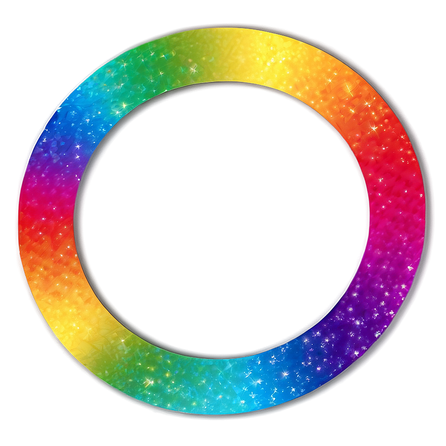 Rainbow Circle Shine Effect Png Ngv46