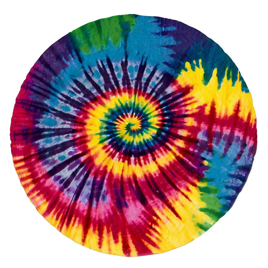 Rainbow Circle Tie-dye Swirl Png 06262024