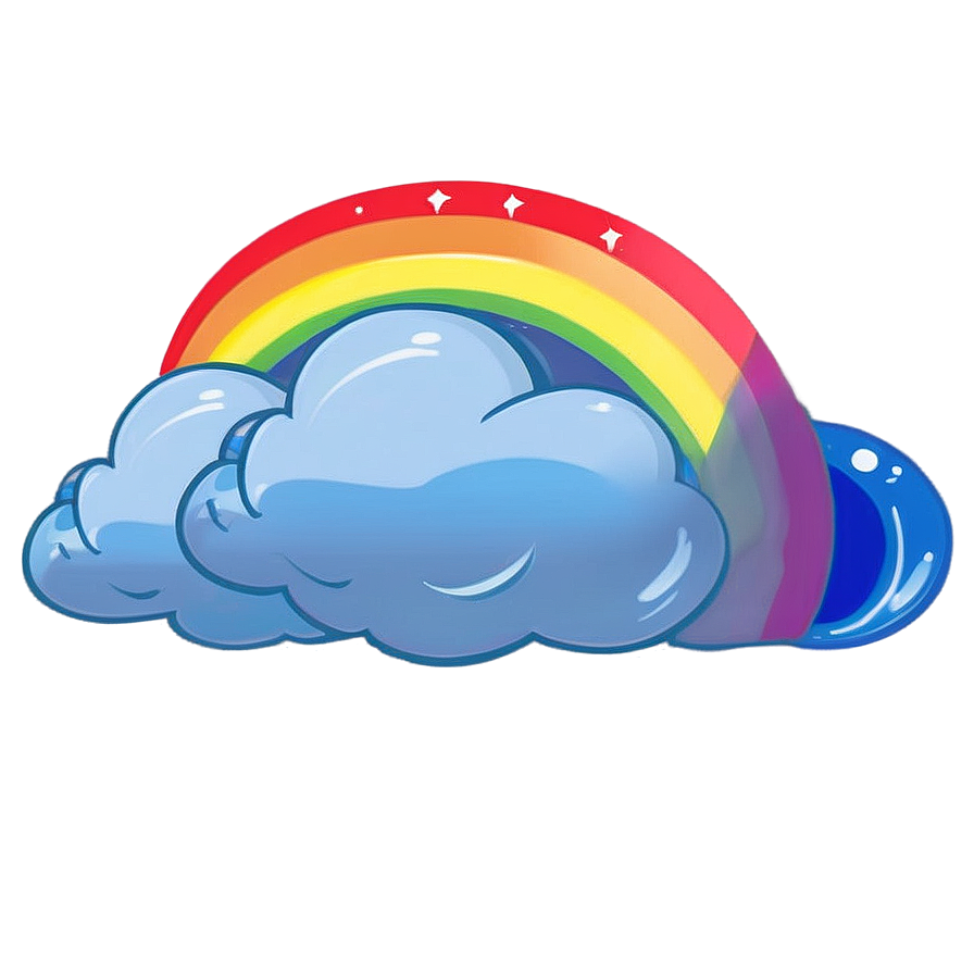 Rainbow Cloud Cute Png Nuu