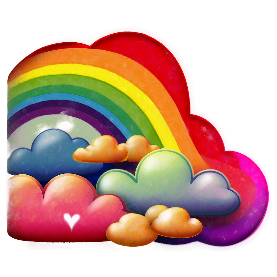 Rainbow Cloud Emoji Png Wqb21