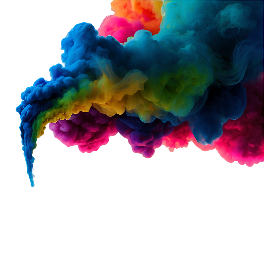 Rainbow Color Smoke Effect Png Vpv