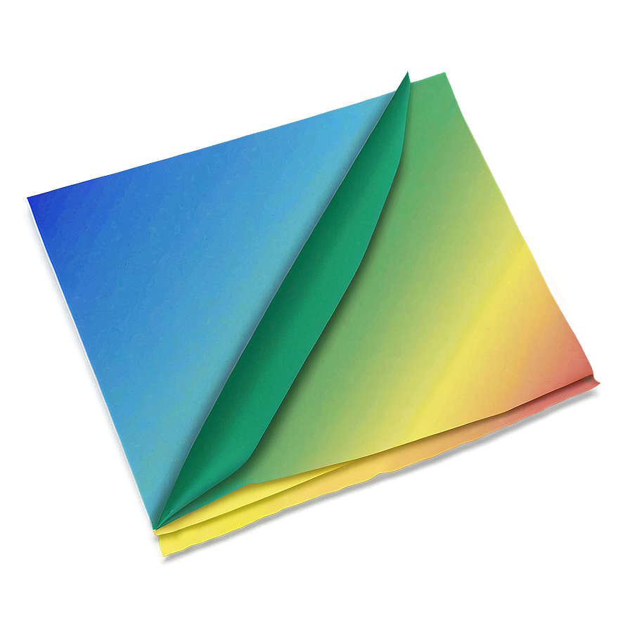 Rainbow Colored Papers Png Orf68