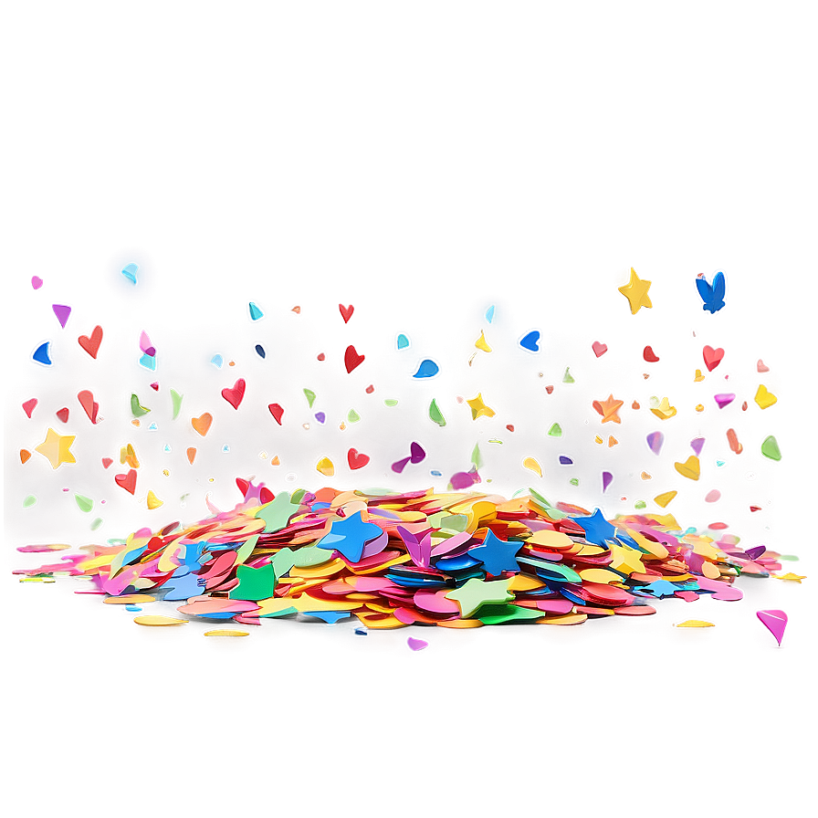 Rainbow Confetti Fun Png 26