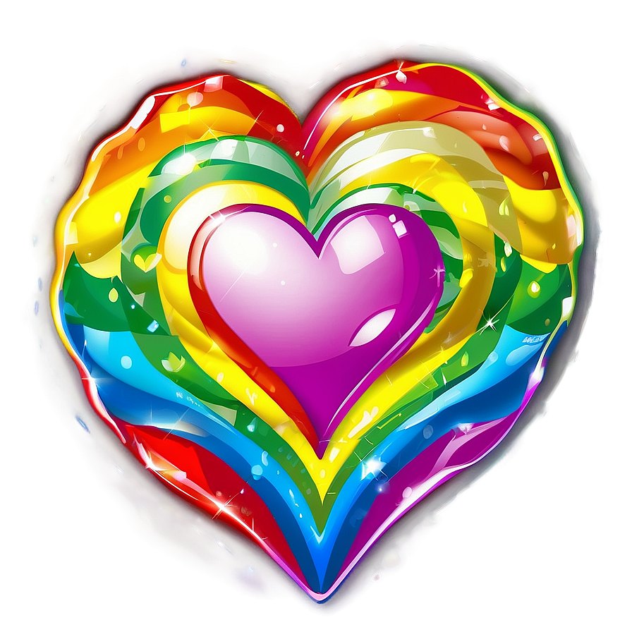 Rainbow Corazon Clipart Png Hxr86