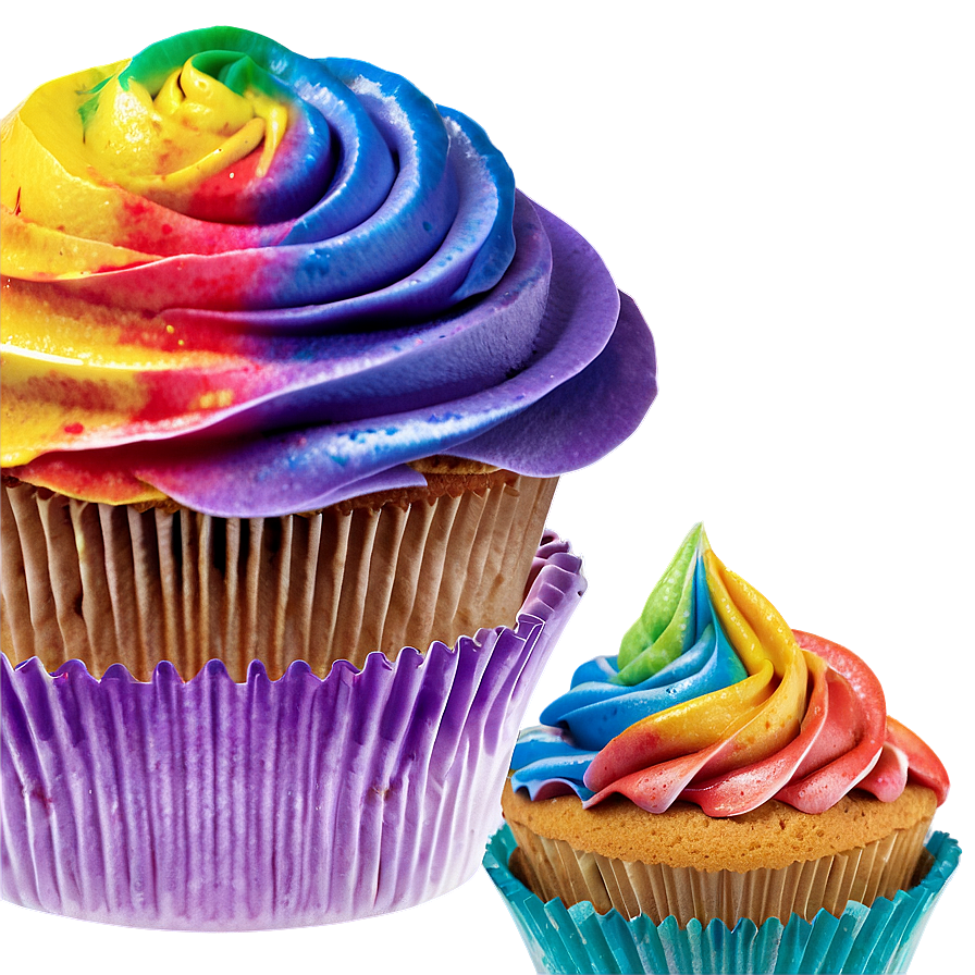 Rainbow Cupcakes Png 50