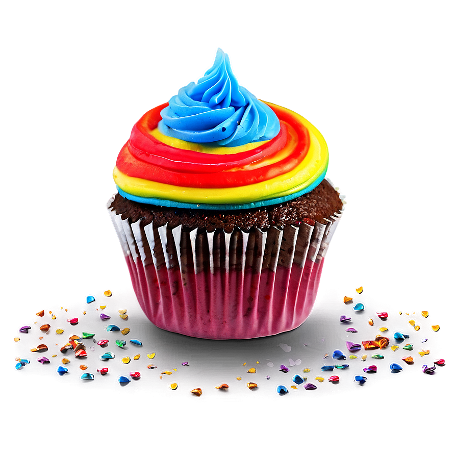 Rainbow Cupcakes Png Hqs30