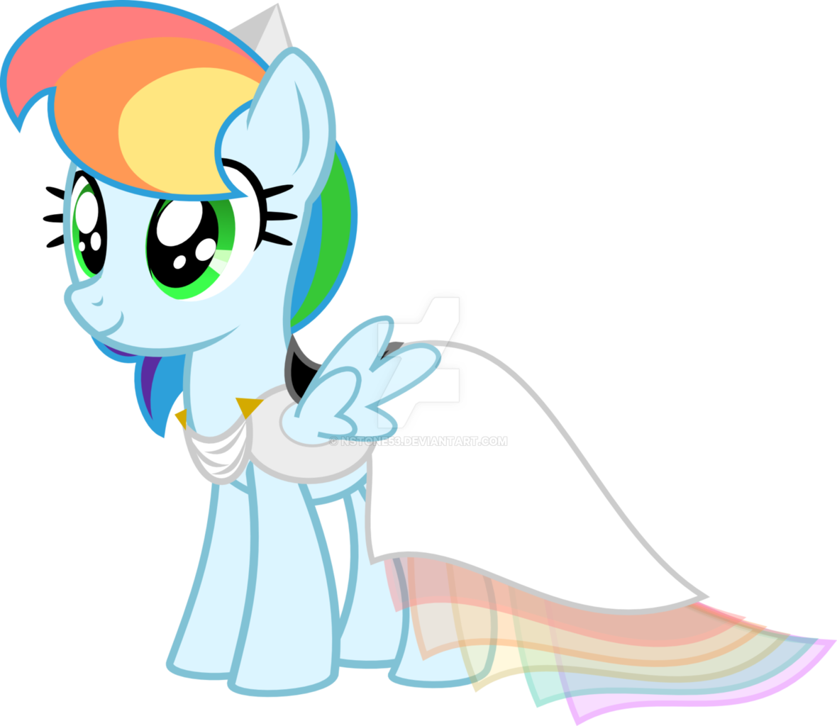 Rainbow Dash Wedding Dress