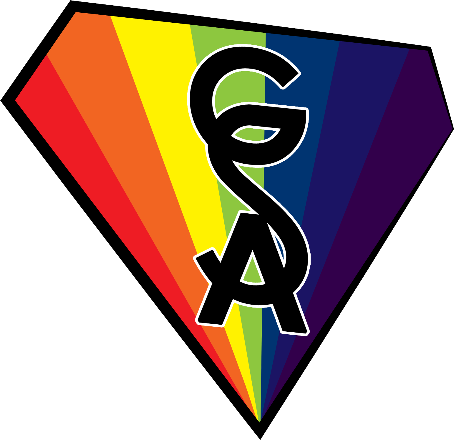 Rainbow Diamond Gay Pride Symbol