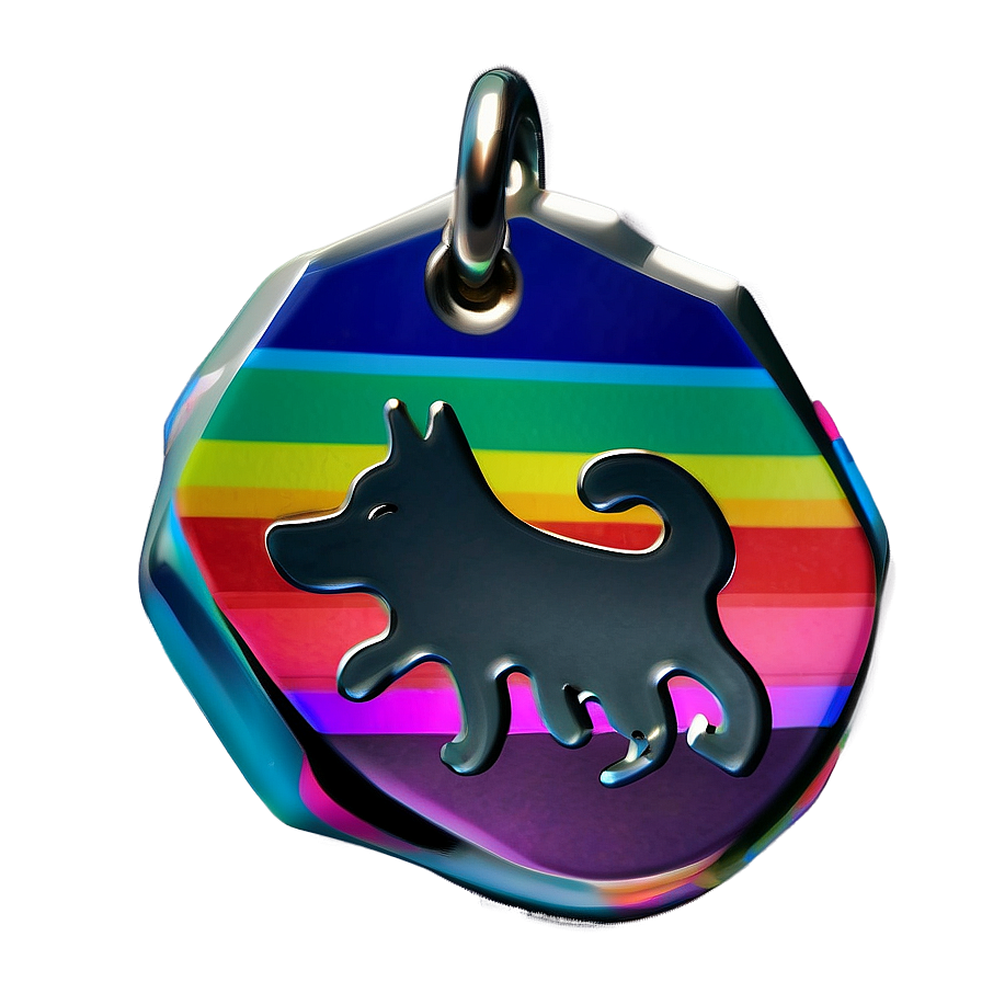 Rainbow Dog Tag Png 55