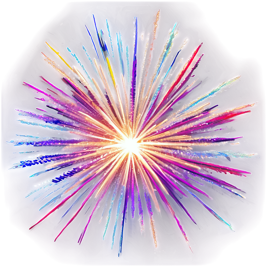 Rainbow Firework Burst Png 04292024