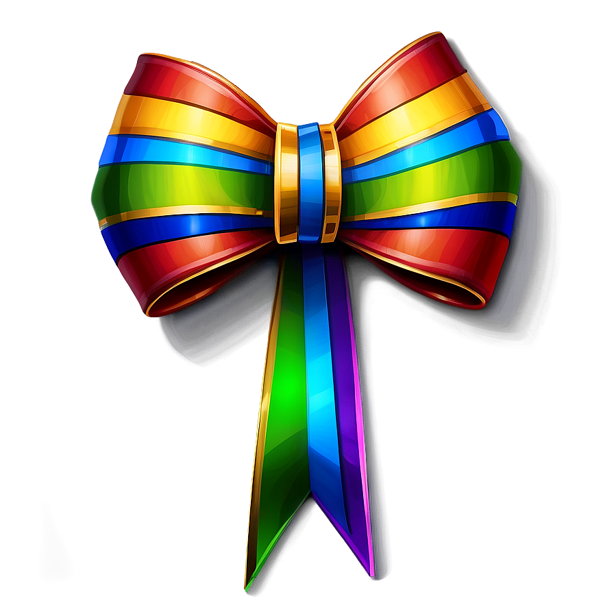 Rainbow Gift Bow Png 95