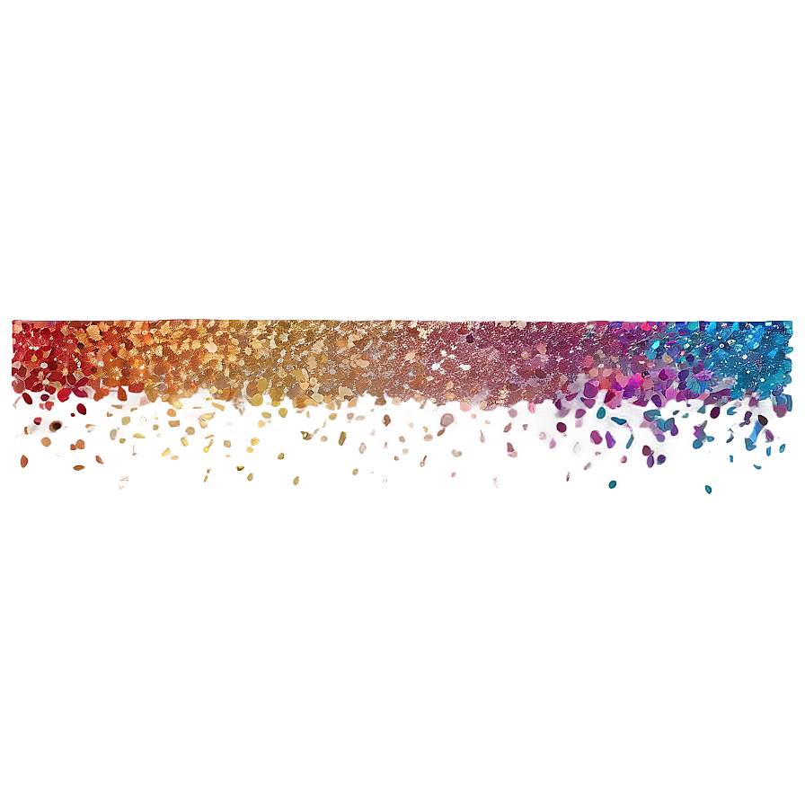 Rainbow Glitter Line Design Png 52