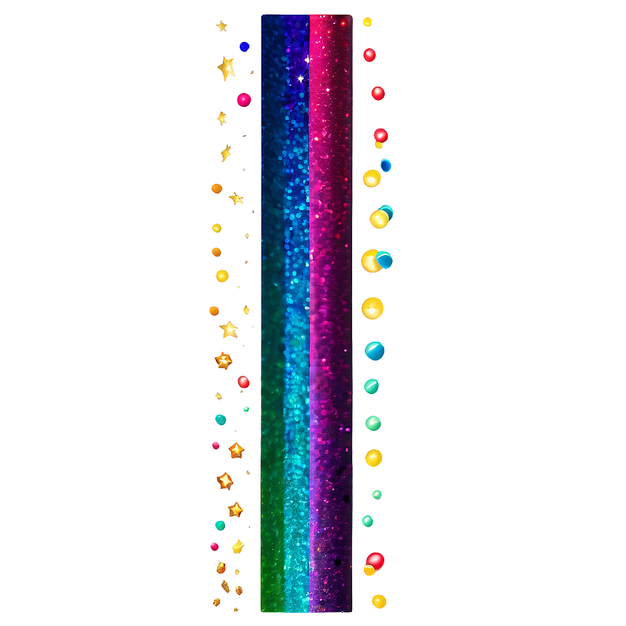 Rainbow Glitter Line Design Png Hfq