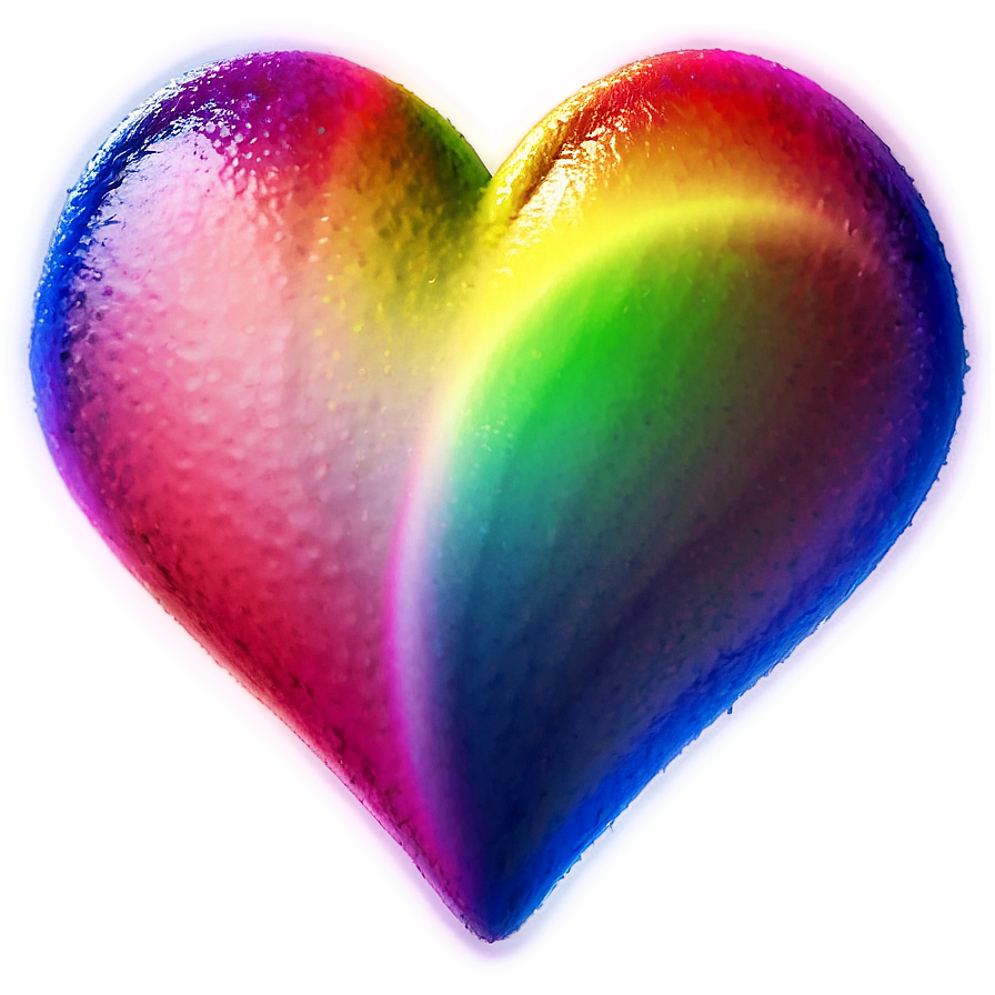 Rainbow Heart Art Png Fvm