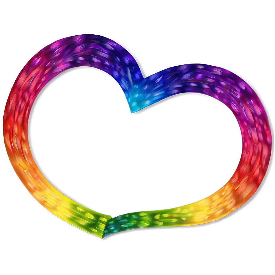 Rainbow Heart Background Png Tgv