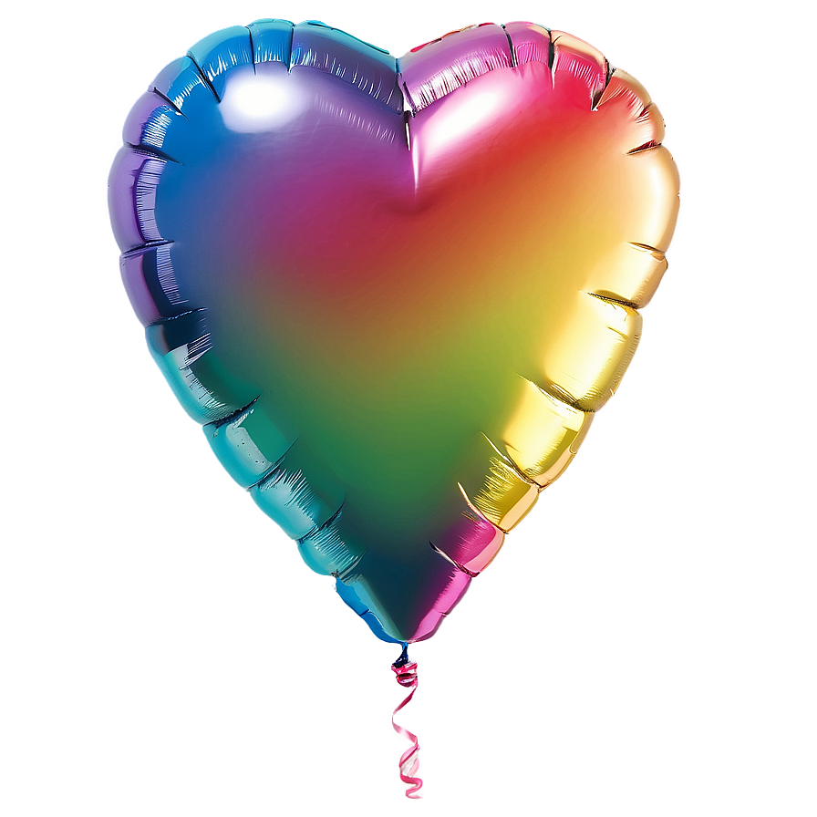 Rainbow Heart Balloon Png Xyy20