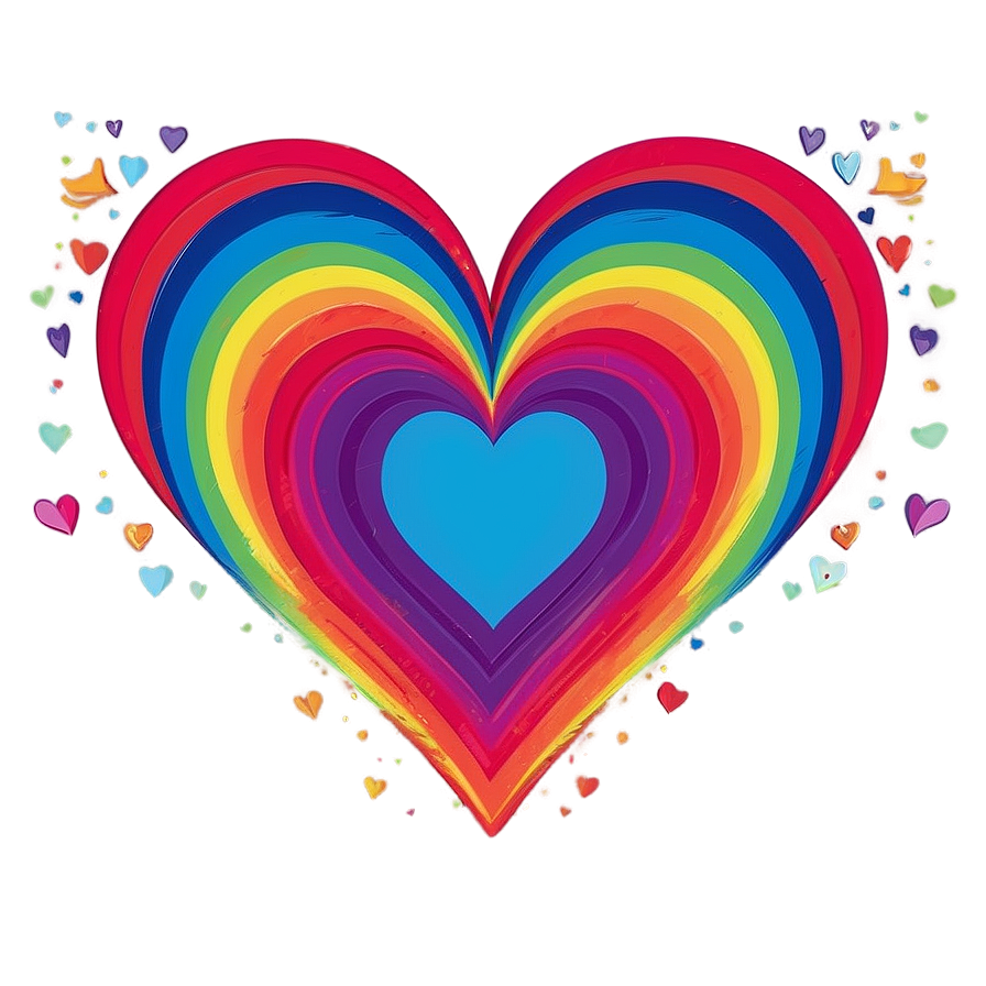 Rainbow Heart Clipart Png 77